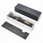 Ручка шариковая PARKER IM Premium Black GT, корпус черный матовый с гравировкой, позолоченные детали, синяя, 1931667