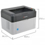 Принтер лазерный KYOCERA FS-1060DN, А4, 25 стр./мин., 15000 стр./мес., ДУПЛЕКС, сетевая карта, без кабеля USB, 1102M33RU2
