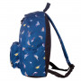 Рюкзак BRAUBERG универсальный, сити-формат, синий, Птицы, 23 литра, 43х34х15 см, 226401