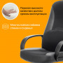 Кресло офисное BRABIX City EX-512, кожзаменитель черный, ткань черная, TW, 531407