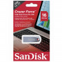 Флеш-диск 16 GB, SANDISK Cruzer Force, USB 2.0, металлический корпус, серебристый, SDCZ71-016G-B35