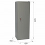 Шкаф металлический для документов BRABIX KBS-021Т, 1253х420х350 мм, 26 кг, трейзер, сварной, 291154