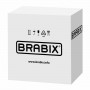 Кресло BRABIX Deco MG-316, без подлокотников, пятилучие серебристое, экокожа, черное, 532080.