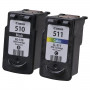 Картридж струйный CANON (PG-510/CL-511) PIXMA MP240/250/260/MX320, черный и цветной, 264 страниц, оригинальный, 2970B010