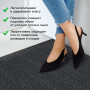 Коврик придверный ИЗНОСОСТОЙКИЙ влаговпитывающий, 120х180 см, ТАФТИНГ, СЕРЫЙ, ЛАЙМА Expert, 606887, С30Т1218