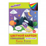 Картон цветной А4 МЕЛОВАННЫЙ (глянцевый), 8 листов 8 цветов, в папке, ЮНЛАНДИЯ, 200х290 мм, ЮНЛАНДИК В ГОРАХ, 129565