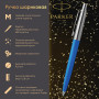 Ручка шариковая PARKER Jotter Plastic CT, корпус синий, детали из нержавеющей стали, блистер, синяя, 2076052