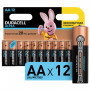 Батарейки КОМПЛЕКТ 12 шт., DURACELL Ultra Power, AA (LR06, 15А), алкалиновые, пальчиковые, блистер