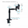 Кронштейн для монитора настольный KROMAX OFFICE-1, VESA 75/100, 10-24, до 10 кг, 5 степ. свободы, 20030