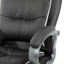 Кресло офисное BRABIX PREMIUM Strong HD-009, НАГРУЗКА до 200 кг, экокожа черная, ткань серая, 531945