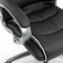 Кресло офисное BRABIX PREMIUM Strong HD-009, НАГРУЗКА до 200 кг, экокожа черная, ткань серая, 531945