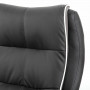 Кресло офисное BRABIX PREMIUM Strong HD-009, НАГРУЗКА до 200 кг, экокожа черная, ткань серая, 531945