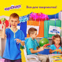 Цветная бумага, А4, мелованная САМОКЛЕЯЩАЯСЯ, 10 листов 5 цветов + 5 зеркальных, 80 г/м2, ЮНЛАНДИЯ, 210х297 мм, 129285