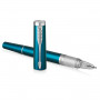 Ручка Пятый пишущий узел PARKER Ingenuity Deluxe Green CT, корпус изумрудный, хромированные детали, черная, 1972231