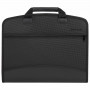 Папка-портфель пластиковая BRAUBERG А4+ (375х305х60 мм), 4 отделения, 2 кармана, на молнии, черный, 225169
