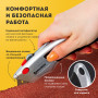 Нож универсальный мощный BRAUBERG Professional, 6 лезвий в комплекте, фиксатор, металл, 235404