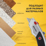 Нож универсальный мощный BRAUBERG Professional, 6 лезвий в комплекте, фиксатор, металл, 235404
