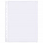 Папки-файлы перфорированные А4 BRAUBERG STANDARD, КОМПЛЕКТ 100 шт., матовые, 40 мкм, 229660
