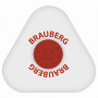 Ластик BRAUBERG Energy, 45х45х10 мм, белый, треугольный, термопластичная резина, пластиковый держатель, 222473