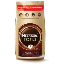 Кофе молотый в растворимом NESCAFE (Нескафе) Gold, сублимированный, 900 г, мягкая упаковка, 12232003