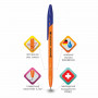 Ручка шариковая BRAUBERG ULTRA ORANGE, СИНЯЯ, узел 0,7 мм, чернила ГЕРМАНИЯ, наконечник ШВЕЙЦАРИЯ, 143562