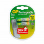 Батарейки аккумуляторные GP, AAA, Ni-Mh, 650 mAh, комплект 2 шт., в блистере, 65АAАНС-UC2