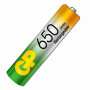Батарейки аккумуляторные GP, AAA, Ni-Mh, 650 mAh, комплект 2 шт., в блистере, 65АAАНС-UC2