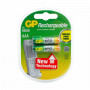 Батарейки аккумуляторные GP, AAA, Ni-Mh, 650 mAh, комплект 2 шт., в блистере, 65АAАНС-UC2