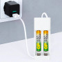Батарейки аккумуляторные GP, AAA, Ni-Mh, 650 mAh, комплект 2 шт., в блистере, 65АAАНС-UC2