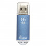 Флеш-диск 16 GB, SMARTBUY V-Cut, USB 2.0, металлический корпус, синий, SB16GBVC-B