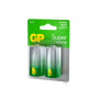 Батарейки GP Super, D (LR20, 13 А), алкалиновые, комплект 2 шт., в блистере