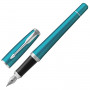 Ручка перьевая PARKER Urban Core Vibrant Blue CT, корпус изумрудный глянцевый лак, хромированные детали, синяя, 1931594