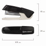 Степлер №10 BRAUBERG ADVANCED, до 15 листов, с антистеплером, черный, 228746