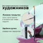 Кисть художественная профессиональная BRAUBERG ART CLASSIC, синтетика жесткая, круглая, № 6, короткая ручка, 200649