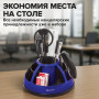 Канцелярский набор BRAUBERG Микс, 10 предметов, вращающаяся конструкция, черно-синий, блистер, 231930
