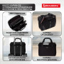 Сумка деловая BRAUBERG Business, 32х41х15 см, отделение для планшета и ноутбука 15,6, ткань, черная, 240389