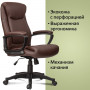 Кресло офисное BRABIX Enter EX-511, экокожа, коричневое, 531163