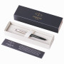 Ручка шариковая PARKER Jotter Plastic CT, корпус черный, детали из нержавеющей стали, синяя, R0033010