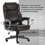 Кресло офисное BRABIX PREMIUM Favorite EX-577, пружинный блок, рециклир. кожа, коричневое, 531936