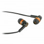 Наушники с микрофоном (гарнитура) вкладыши DEFENDER Pulse 420, проводные,1,2 м, вкладыши, черные с оранжевым, 63420