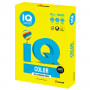 Бумага цветная IQ color БОЛЬШОЙ ФОРМАТ (297х420 мм), А3, 80 г/м2, 500 л., неон, желтая, NEOGB