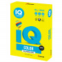 Бумага цветная IQ color БОЛЬШОЙ ФОРМАТ (297х420 мм), А3, 80 г/м2, 500 л., неон, желтая, NEOGB