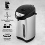 Термопот SCARLETT SC-ET10D01, 3,5 л, 750 Вт, 1 температурный режим, ручной насос, сталь, черный/серебристый, SC - ET10D01