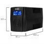 Источник бесперебойного питания SVEN Pro 650, 650VA (390W), 2 евророзетки, 2 розетки RJ45, SV-013844