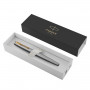 Ручка перьевая PARKER Jotter Stainless Steel GT, корпус серебристый, позолоченные детали, синяя, 2030948