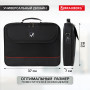 Сумка деловая BRAUBERG Profi, 25х35х7 см, отделение для планшета и ноутбука 13,3, ткань, черная, 240440