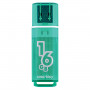 Флеш-диск 16 GB, SMARTBUY Glossy, USB 2.0, зеленый, SB16GBGS-G