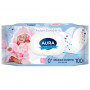 Салфетки влажные КОМПЛЕКТ 100 шт., для детей AURA Ultra comfort, гипоаллергенные, без спирта, крышка-клапан, 6486