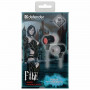 Наушники с микрофоном (гарнитура) вкладыши DEFENDER Pike, проводные, 1,2 м, вкладыши, черные с красным, 64452