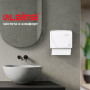 Диспенсер для полотенец LAIMA PROFESSIONAL ORIGINAL (Система H3), V (ZZ), белый, ABS-пластик, 605761